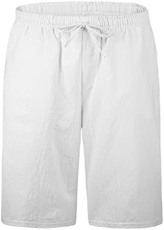 YKB muške posteljine kratke hlače pamučne ležerne lagane vježbe teretane joge kratke hlače za muškarce