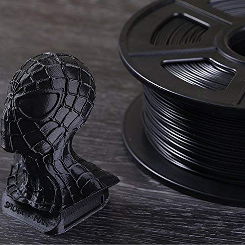 PLA pro 3D filament pisača, suncop 1,75 mm filament, dimenzijska točnost +/- 0,03 mm, 1kg kalema, crno