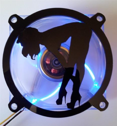 Inspirirani laserski dizajn prilagođena Akrilna seksi djevojka nagnuta preko rešetke ventilatora računala od 140 mm