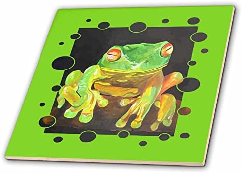 3-vektorska Umjetnost-drvena žaba-Crvenooka drvena žaba umjetnički vektor - pločice