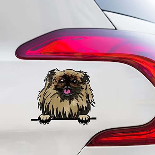 Pekingse naljepnice za prozore automobila akvarel zavijanje psa automobila naljepnica psa mama naljepnica naljepnica psa