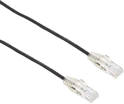 Startech.com 1 ft Cat6 kabel - Slim Cat6 Patch Cord - Black -Snagless RJ45 konektori - Gigabit Ethernet kabel - 28 AWG -