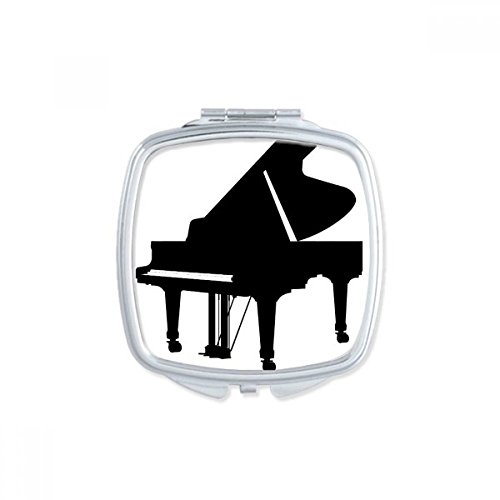 Klavir klasični glazbeni instrument s uzorkom kvadratno ogledalo prijenosni kompaktni džep Šminka dvostrano staklo