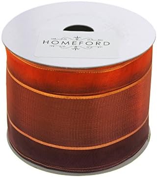 Homeford Fall prugasti čista vrpca, bakar, 2-1/2 inča, 20 metara
