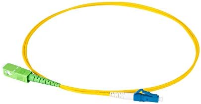 SpeedyFibertx-12-pack 0,20 metara SC/APC do LC/UPC 3,0 mm Simplex Riser OFNR kabel od vlakana, Corning SMF-28 SINGLEMODE