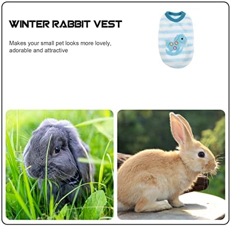 Mlaki prsluk za zečeve-mekani flanelski džemper za kućne ljubimce slatka zečja odjeća Prsluci za male životinje Odjeća za