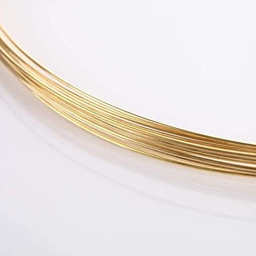 Bakrena žica 10 m / 32,8 Ft mesingane žice gola bakrena puna linija 962 mm metalna žica od perli za obradu metala