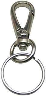 Generička srebrnasta duljina 1,75 Ovalni prsten ovalni prsten jastoga za kopneni kandža s 1 pakiranjem ključa od 10