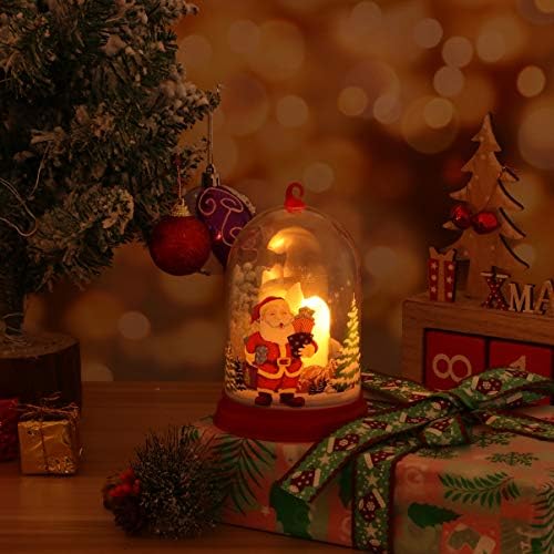 BUSTIONARD Božićna noćna svjetlost LED SVJETLE NOĆA SAVJET s Santa Claus Snowman Design Offless Tea Light svijeća radna površina