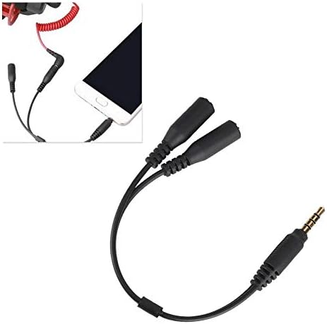 Audio razdjelnik kabel - Adapter za kameru, Prijenosni 3,5 mm stereo priključak mikrofon slušalice Audio 20 cm kabel-razdjelnik