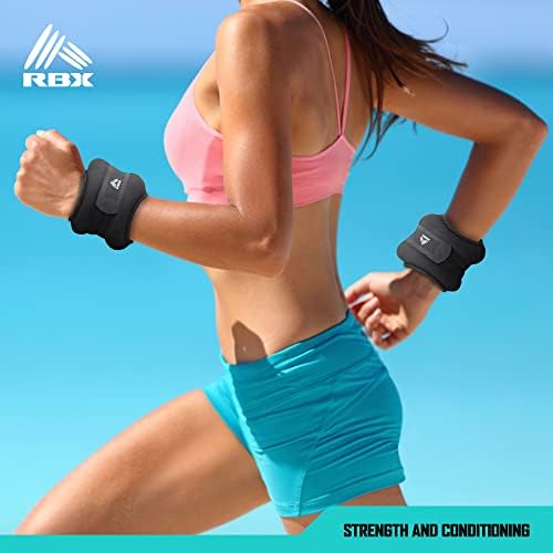 RBX utezi gležnja i zgloba za žene i muškarce - čičak naramenice, napravljene za jogging, hodanje, trening otpora i fizikalnu