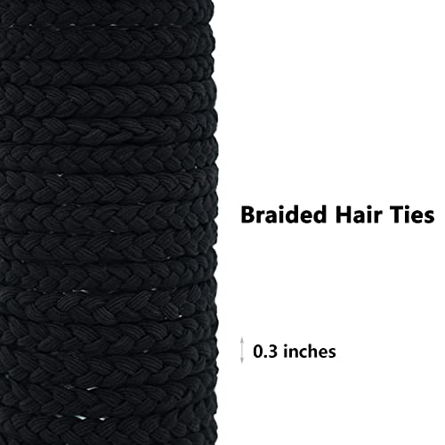 20 komada pletenih kravata za kosu za muškarce, za kovrčavu gustu dugu kosu elastična narukvica za kosu, ne oštećuje, ne