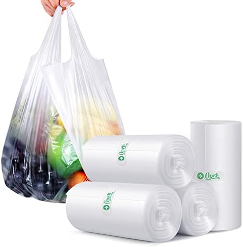1,2 galona 240pcs vrećice za smeće, male plastične vrećice s ručicom, teivio kupaonica jaka kravata vrećica za smeće, torbe