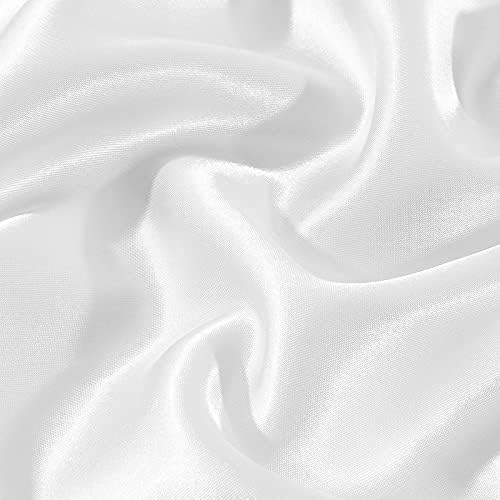 Satenska jastučnica za kosu i kožu od svilene jastučnice set od 2 bijele mekane jastučnice 2 pakiranja veličine 20.930 inča