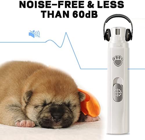 ; 2-brzinski punjivi električni trimer za nokte za kućne ljubimce za velike, srednje i male pse, profesionalna tiha bežična
