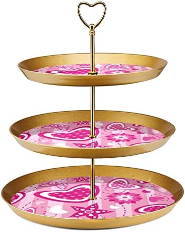 Cupcake držač stajališta plastični stalak za deserte stalak za tortu 3 sloja za posluživanje stalak za prikaz, pastorabilni