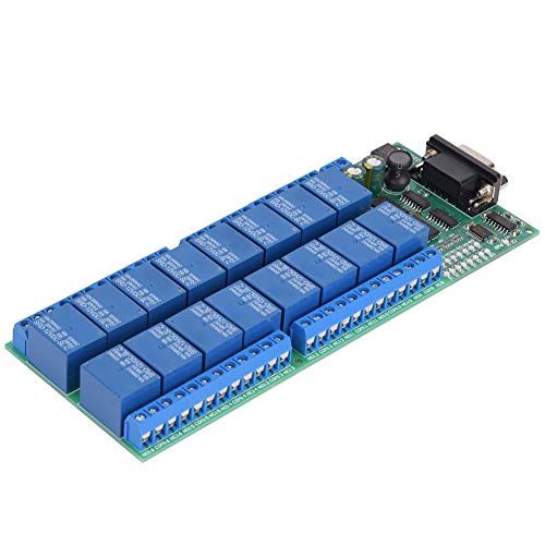 Jeanoko RS232 DB9 žensko sučelje 16-kanalne relejne ploče Serijski port Smart modul 8 modula rada relej za kontrolu automatizacije