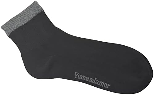 Yomandamor muške bambusove dijabetičke čarape s gležnjama s bešavnim nožnim prstima i neobavezavajućim vrhom, 6 parova l