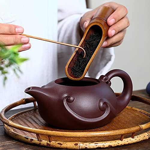 Poznata originalna ruda Stale ljubičasta glina čajnik čista ručno izrađena čajnica s mjehurićima Veliki kapacitet 420 ml