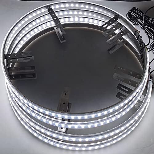 17-inčni čisto bijeli automobilski LED prstenasti farovi za kotače dvoredna svjetla za naplatke automobila super svijetli