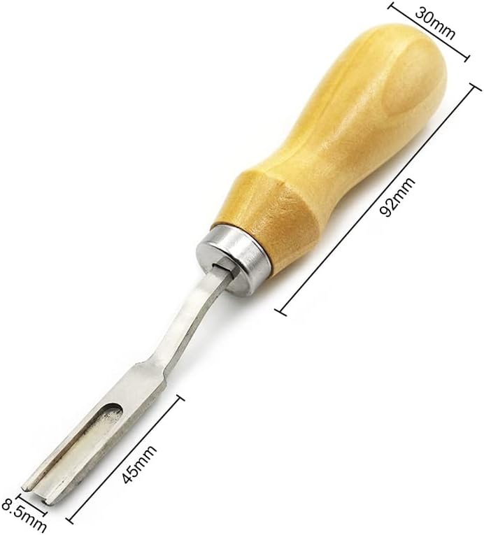 Drvena ručka u francuskom stilu kožna rubna ruba rezanja rezanja klizanja rub za rezanje noža za kožni zanatski alat kožni
