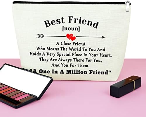 Prijatelj poklon šminke torbe za žene prijateljstvo ženski rođendanski pokloni za najbolju prijateljicu kozmetičku torbu