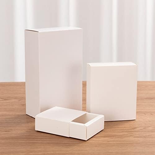 5pcs kutija za pakiranje prozirni prozor PVC bijeli kartonski zaslon poklon kutija večernji ukrasi za vjenčanje Čokoladni