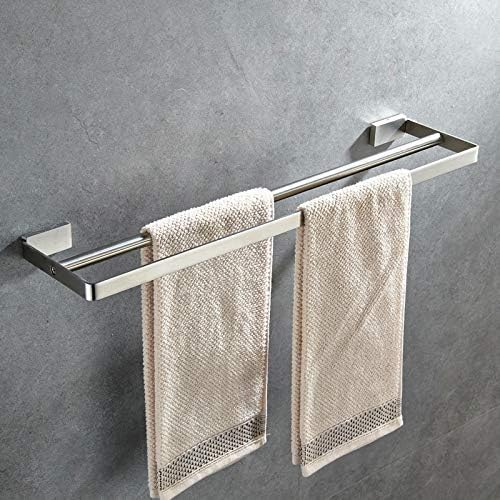 Omoons stalak za ručnike bez ikakvih čeličnih ručnika za ručnike WC -a za ručnike za ručnike s dvostrukim šipkim ručnikom/80