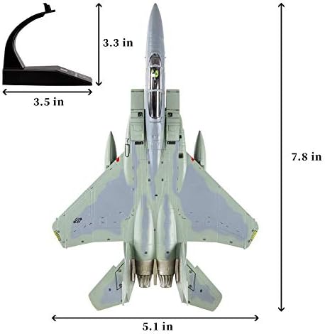 Hanghang 1/100 Scale F-15 Eagle Fighter Attack Award Diecast Vojni modeli Metalni zrakoplovni modeli za prikupljanje ili