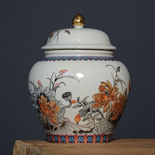 Ručno oslikana staklenka, staklenka za ukrašavanje doma u kineskom stilu, staklenka za čuvanje čaja s nepropusnim poklopcem,