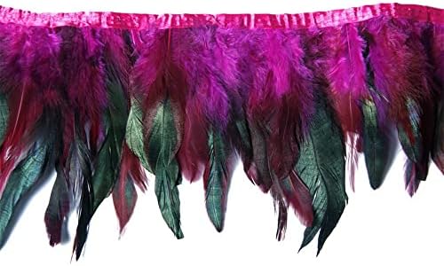 Paleta-15-20 cm višebojna traka od perja kokošjeg repa za ukrašavanje vjenčanice suknje za svečanu odjeću