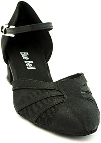 Bluebell cipele ručno izrađene ženske balske salsa natjecateljske plesne cipele tina 1.6 peta - crna
