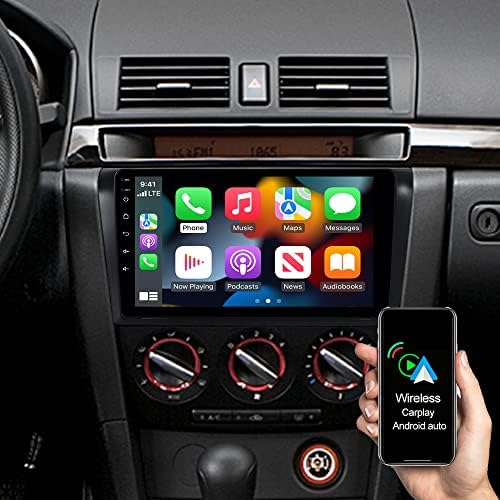 ASURE 9-inčni auto-stereo-radio GPS navigator za Mazda 3 BK 2003-2007, 4-jezgreni 2G + 32G Android s bežičnim Carplay, Android